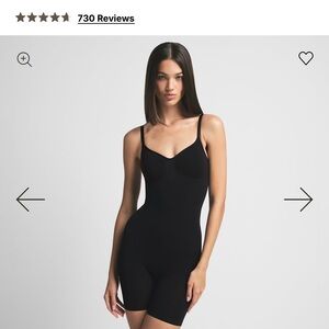 Women's Black Shapewear Bodysuit SKIMS